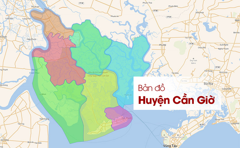 bản đồ huyện cần giờ