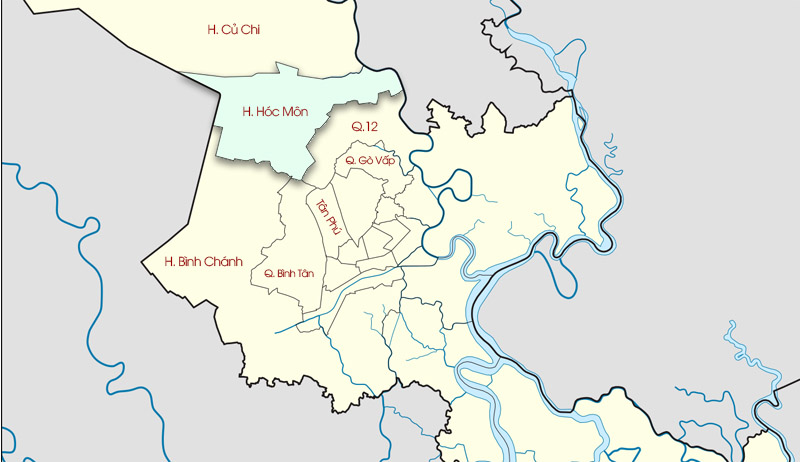 huyện hóc môn gần quận nào